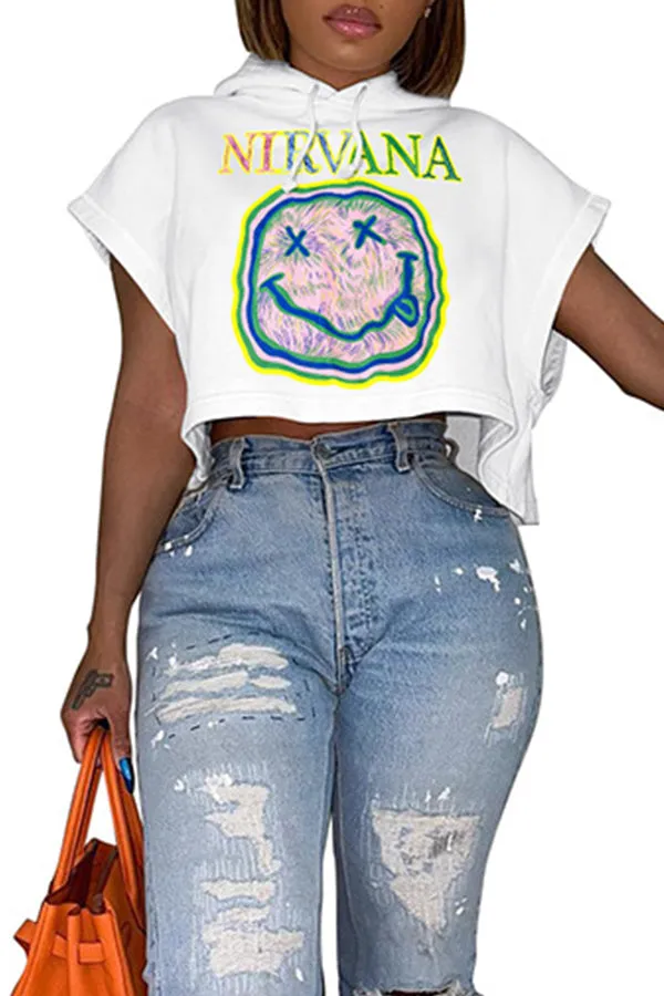 MB FASHION  Loose Hooded TShirt Women Short Sleeve Tee 8213LY XL AND XXL