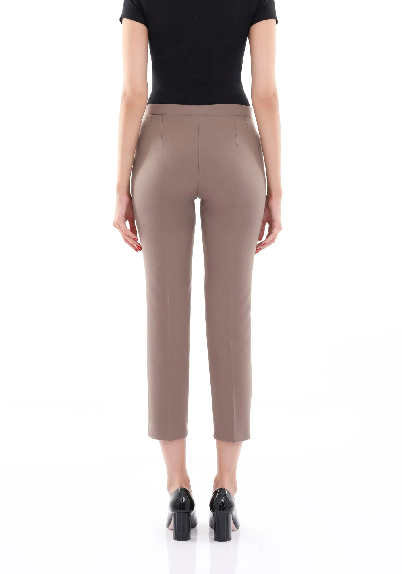 Mink High Waist Slim Fit Stretchy Skinny Work Pants