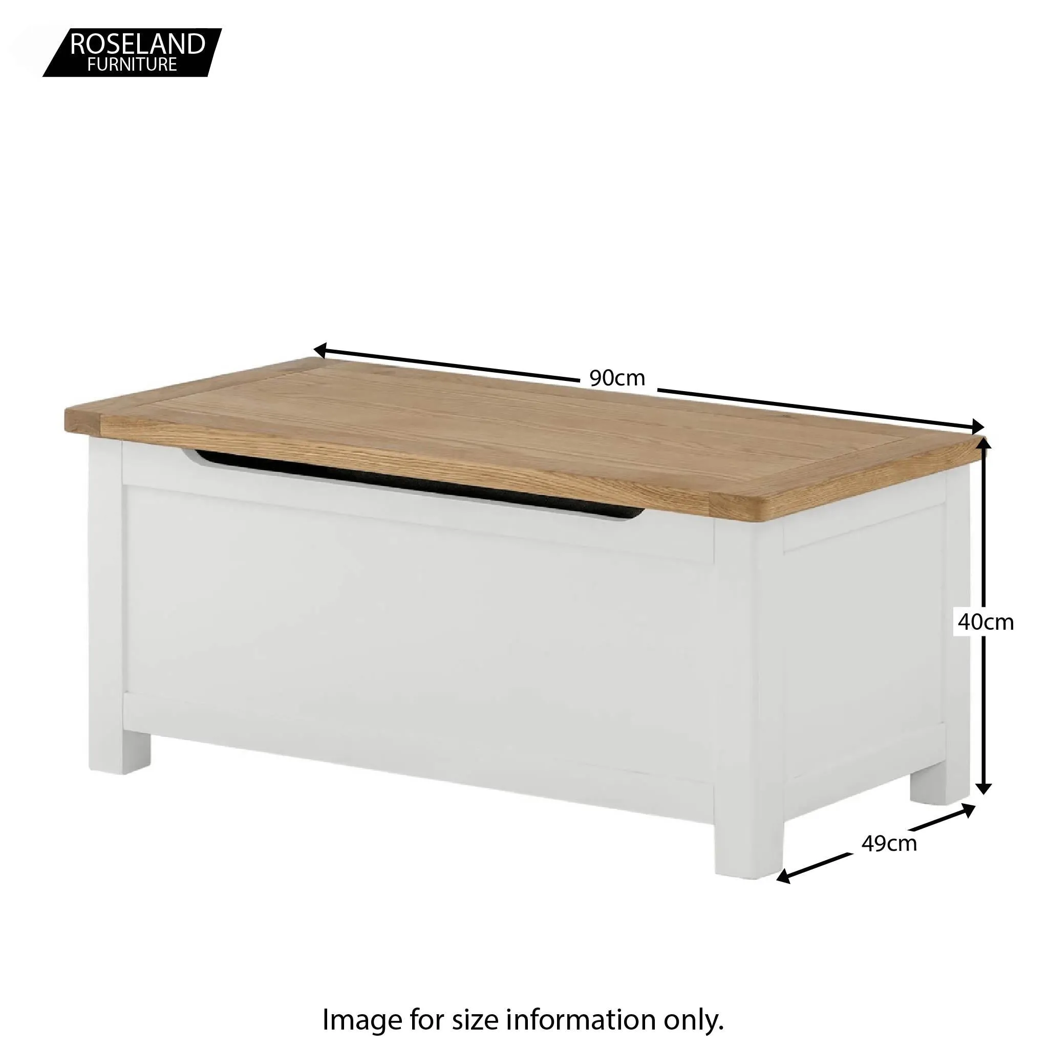 Padstow White Blanket Box