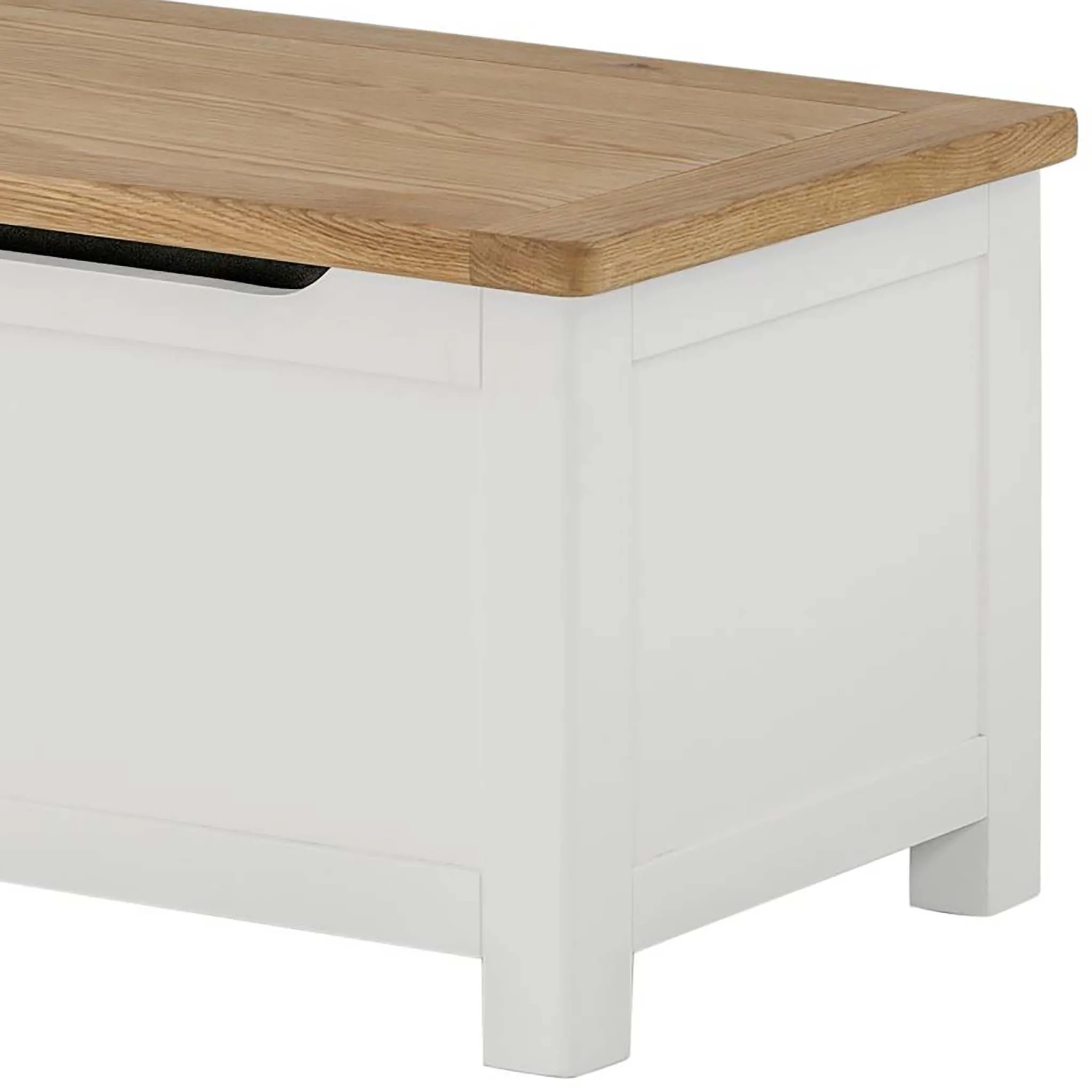 Padstow White Blanket Box