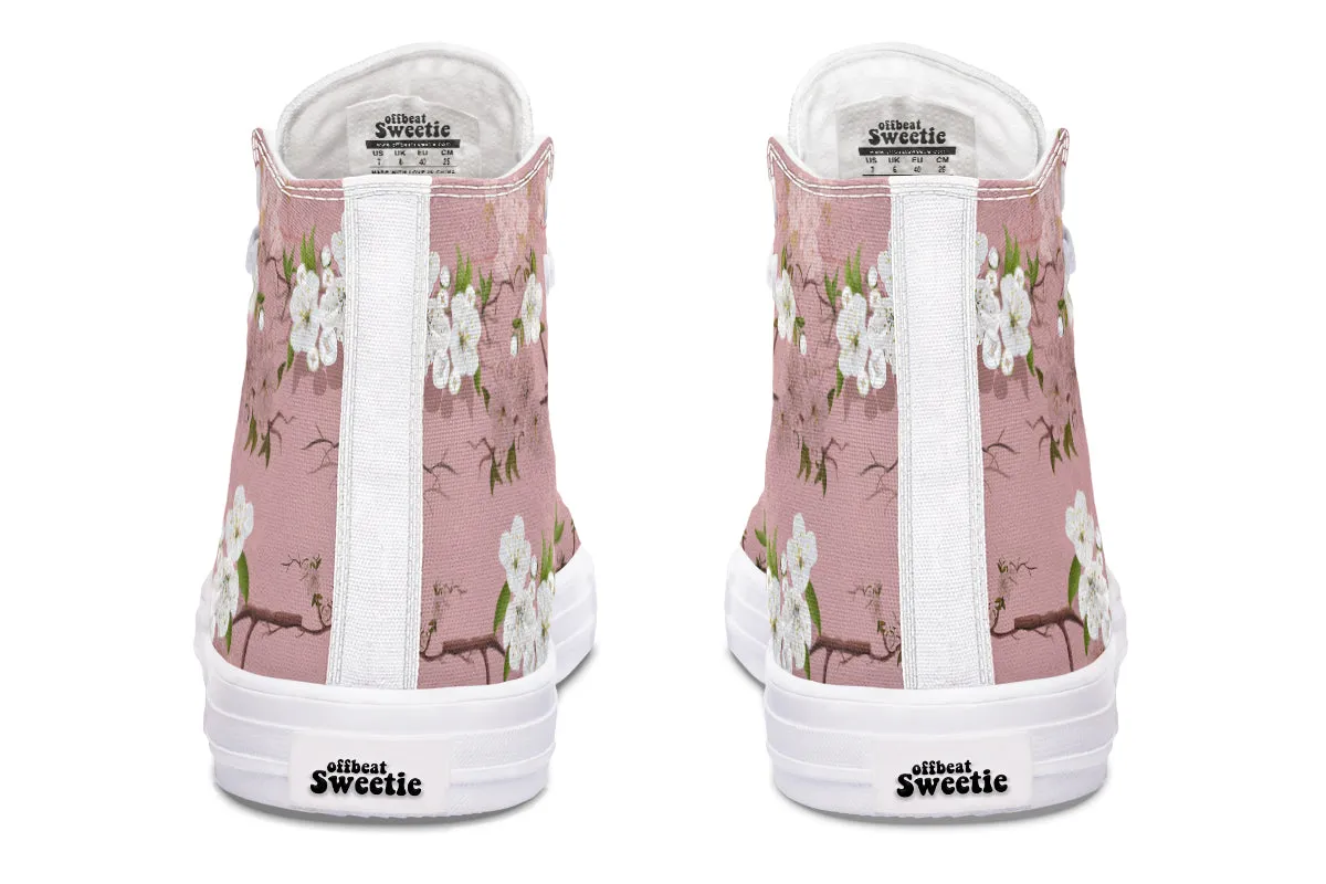 Peach Blossoms High Tops