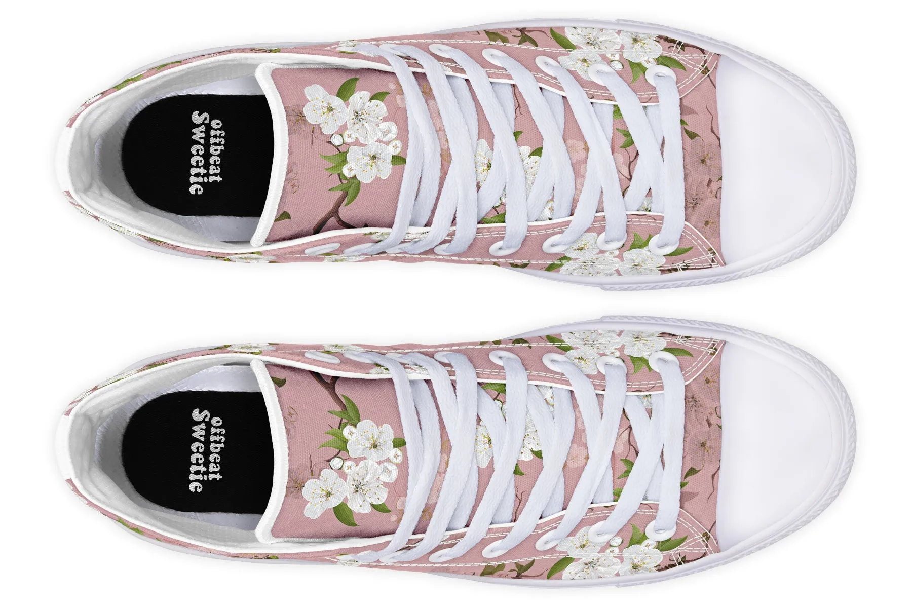 Peach Blossoms High Tops