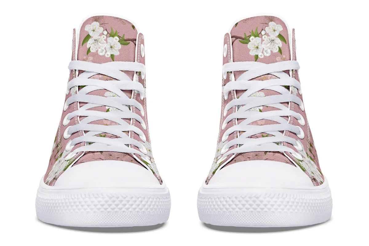 Peach Blossoms High Tops