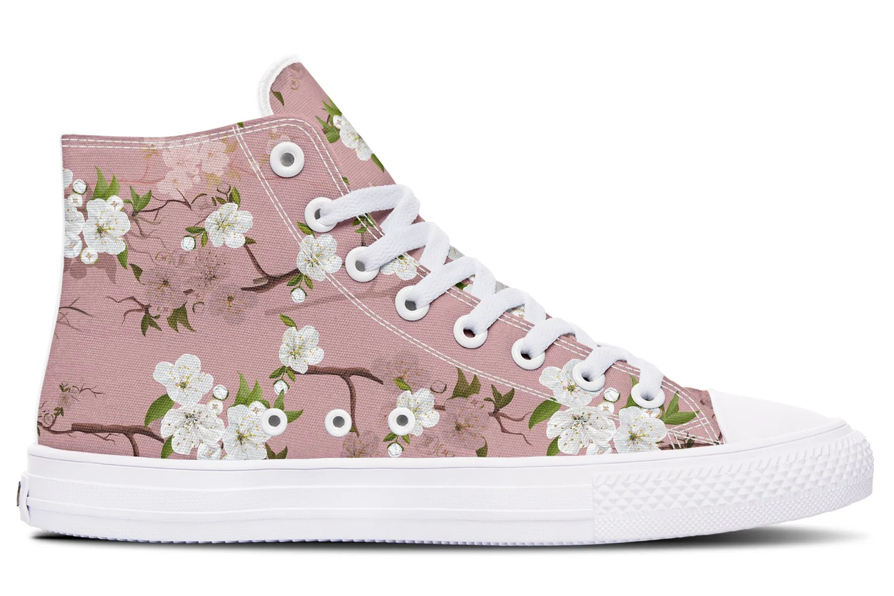 Peach Blossoms High Tops
