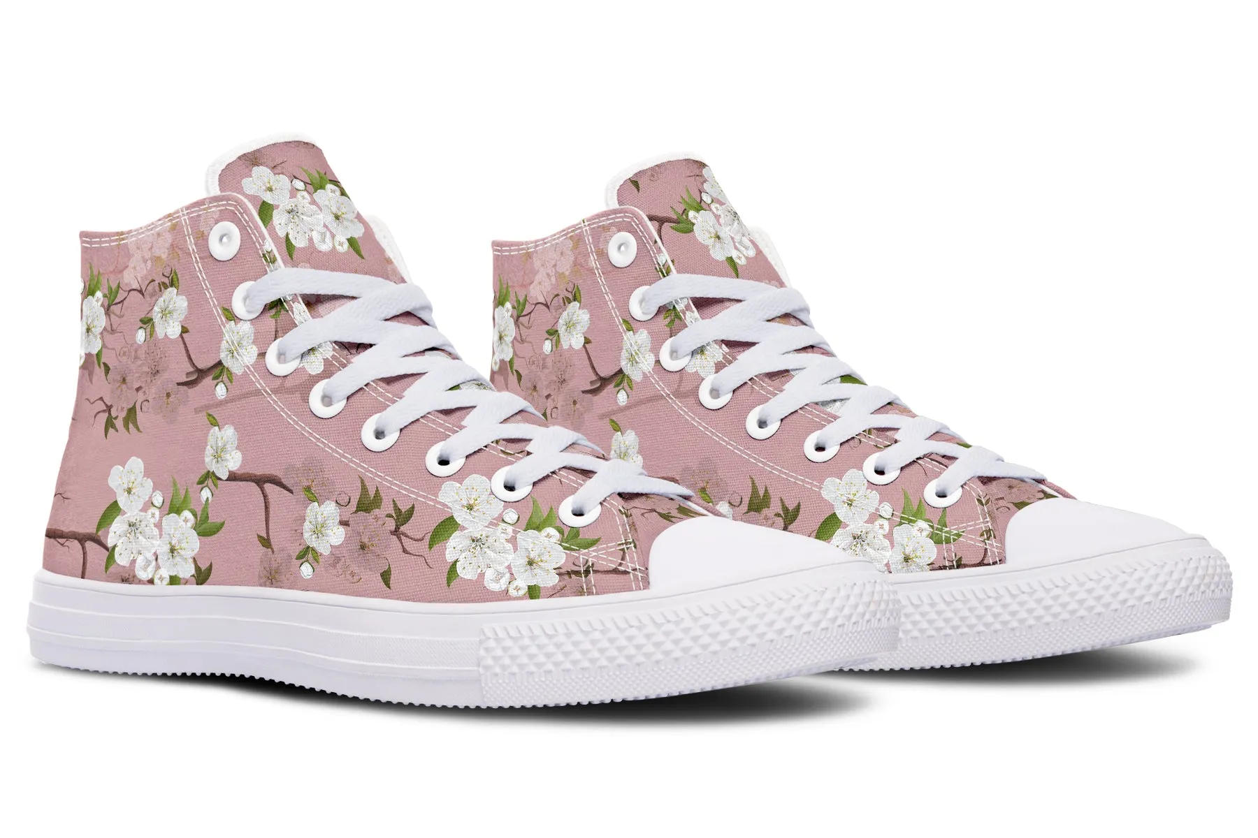Peach Blossoms High Tops