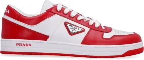 Prada Logo Patch Canvas Sneakers.