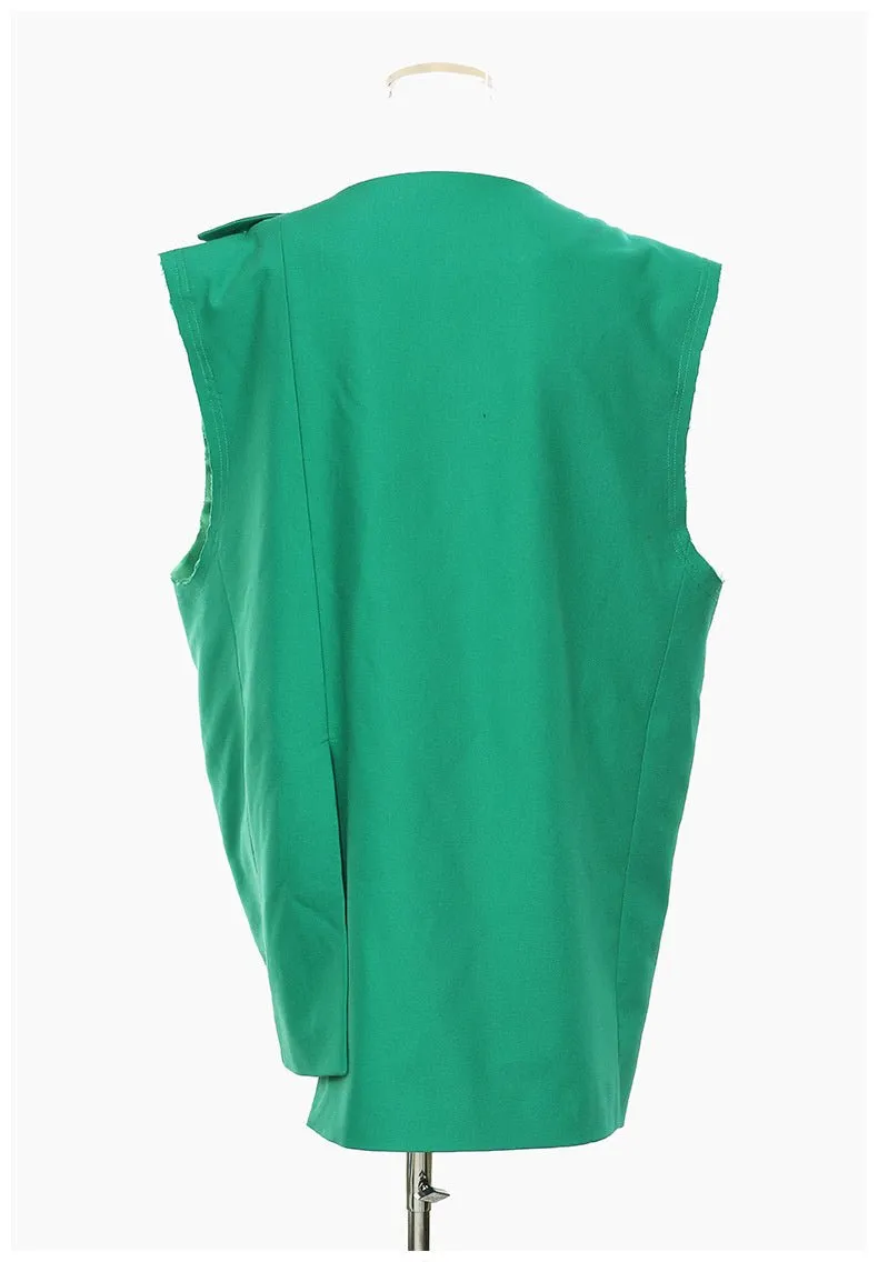 Pre Order:  Asymmetrical Sleeveless Vest