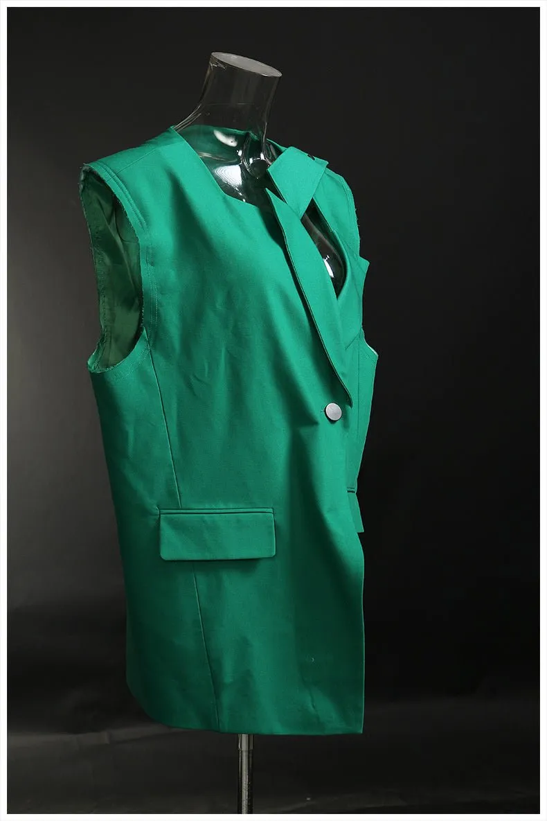 Pre Order:  Asymmetrical Sleeveless Vest