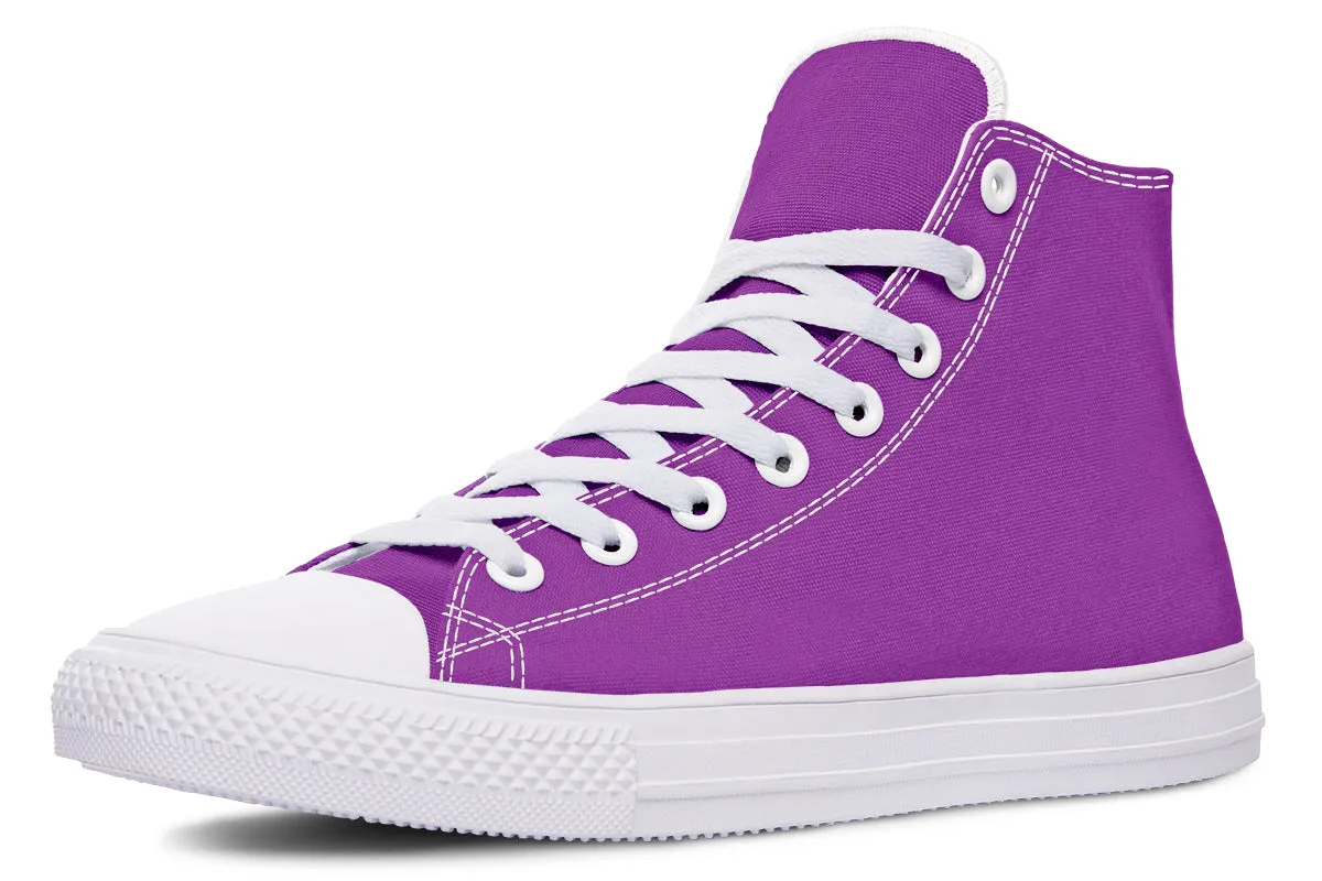 Purple And Pink Mismatch High Tops