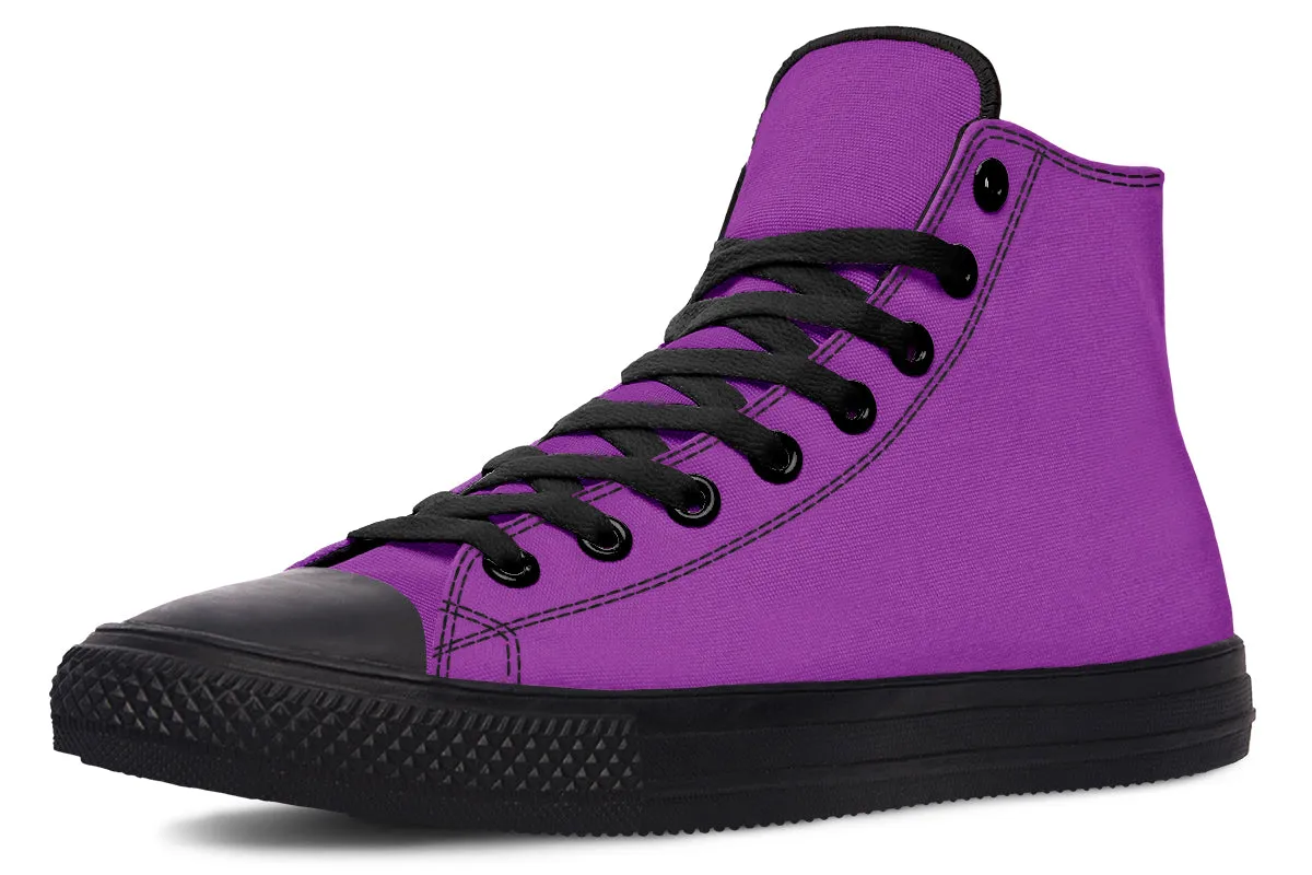 Purple And Pink Mismatch High Tops