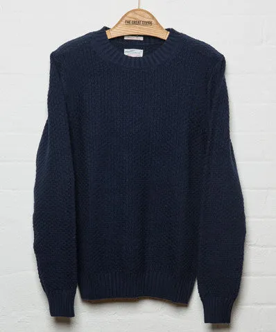 "Pineapple Knit" Crew