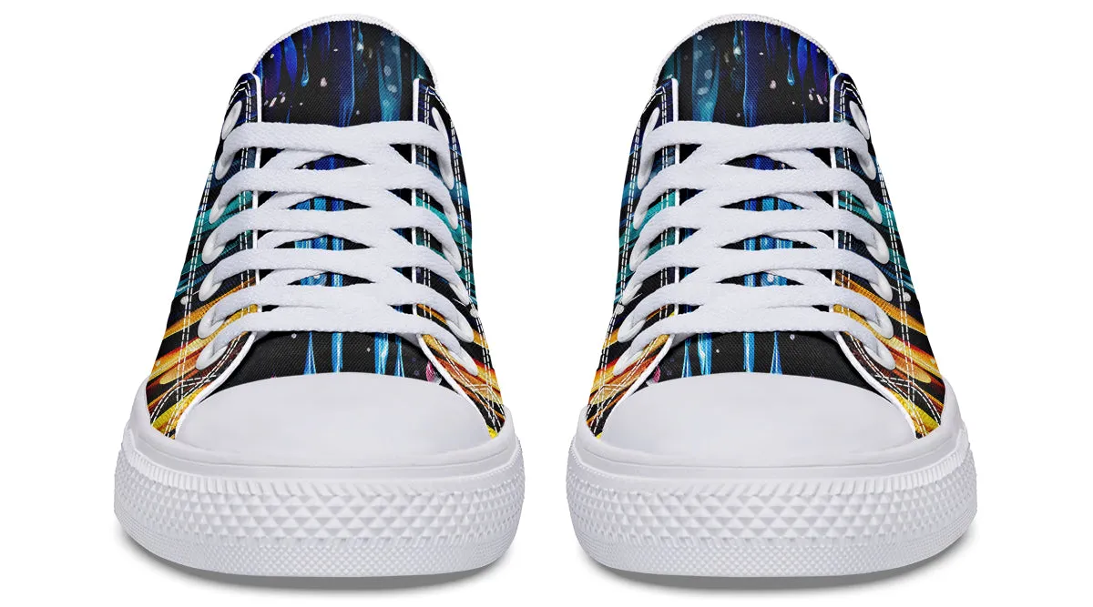Rainbow Drips Low Tops