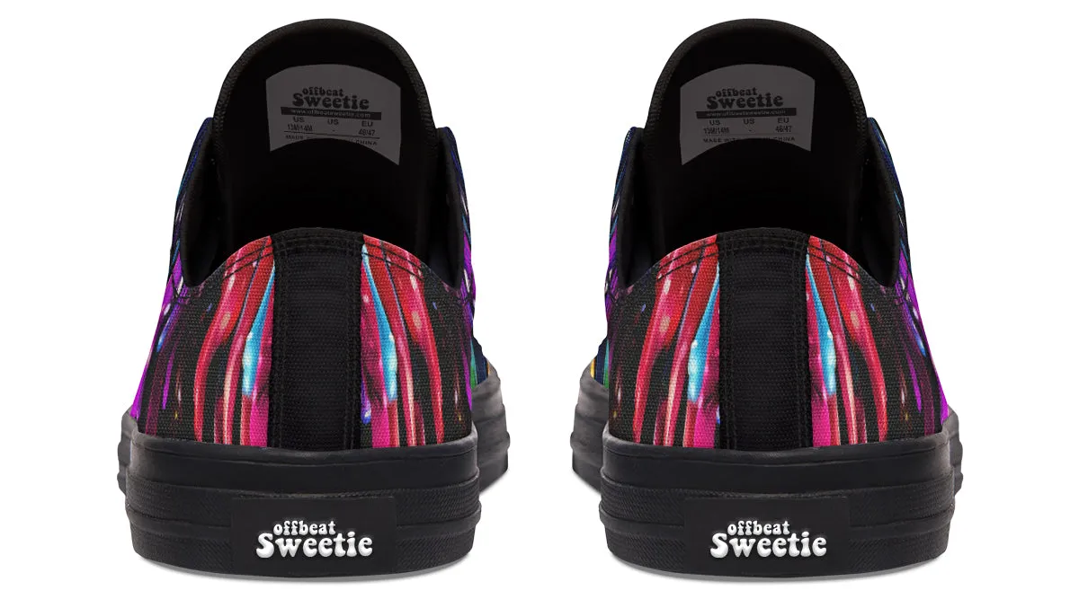 Rainbow Drips Low Tops