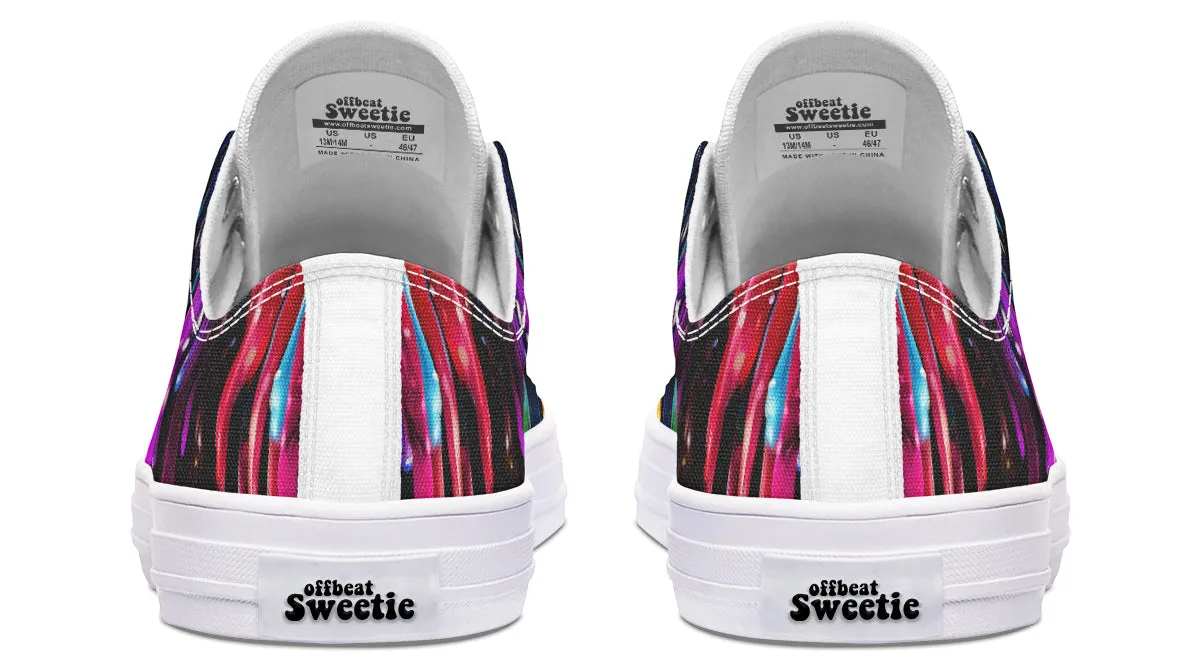 Rainbow Drips Low Tops