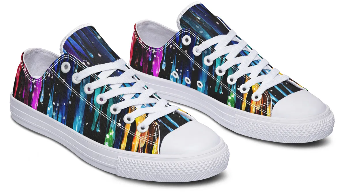 Rainbow Drips Low Tops