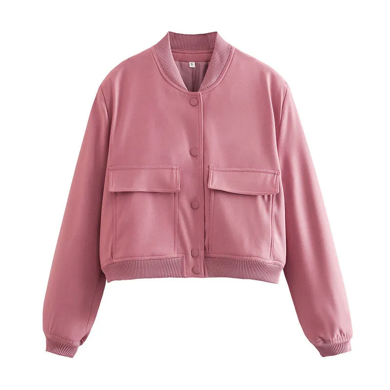 Ready For Anything Chic Vintage Bomber Jacket