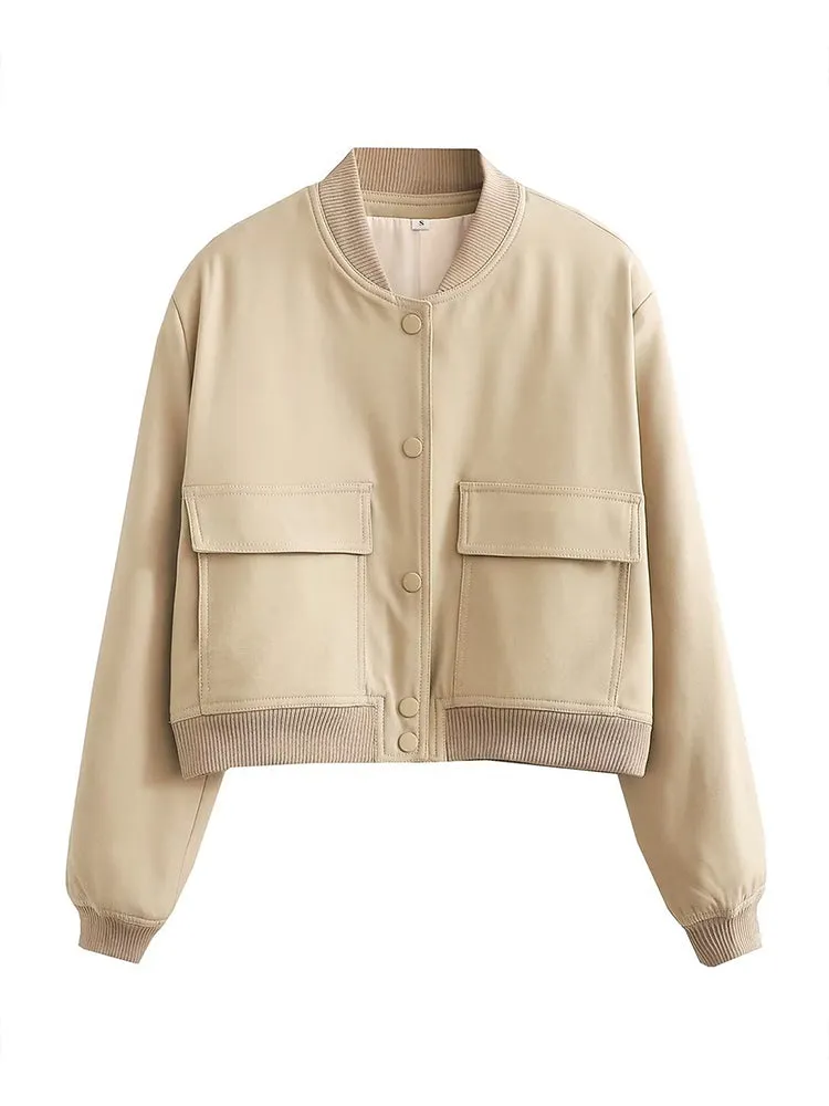 Ready For Anything Chic Vintage Bomber Jacket