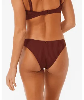 RIP CURL Women's Premium Surf Cheeky Bikini Bottom Plum