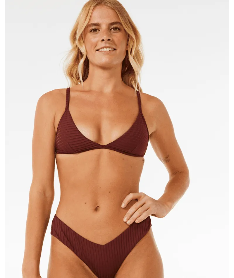 RIP CURL Women's Premium Surf Skimpy Hipster Bikini Bottom Plum