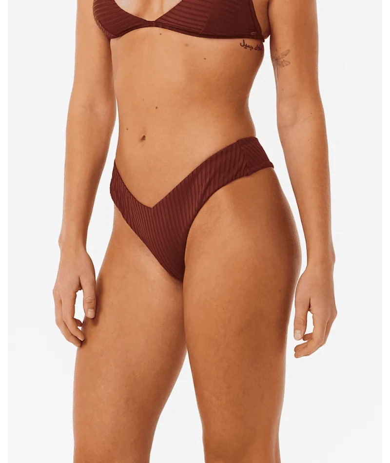 RIP CURL Women's Premium Surf Skimpy Hipster Bikini Bottom Plum