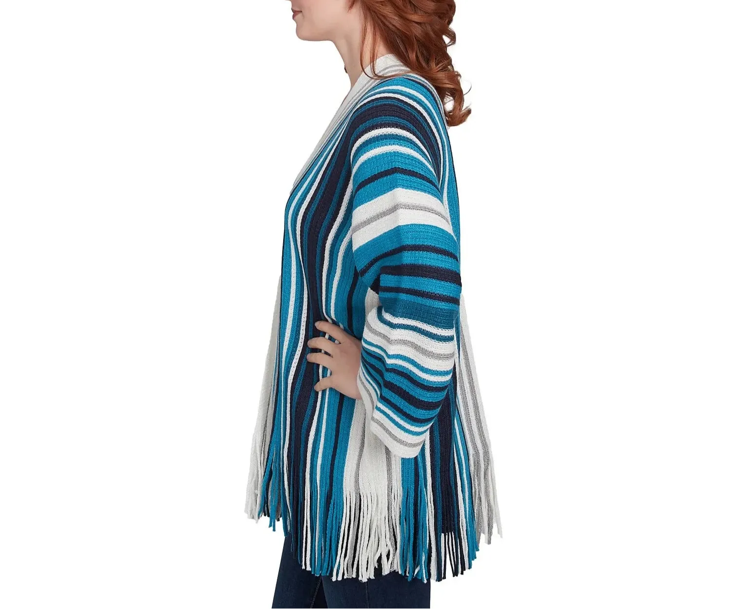 Ruby Rd. Womens Open-Front Wrap Sweater Cardigan