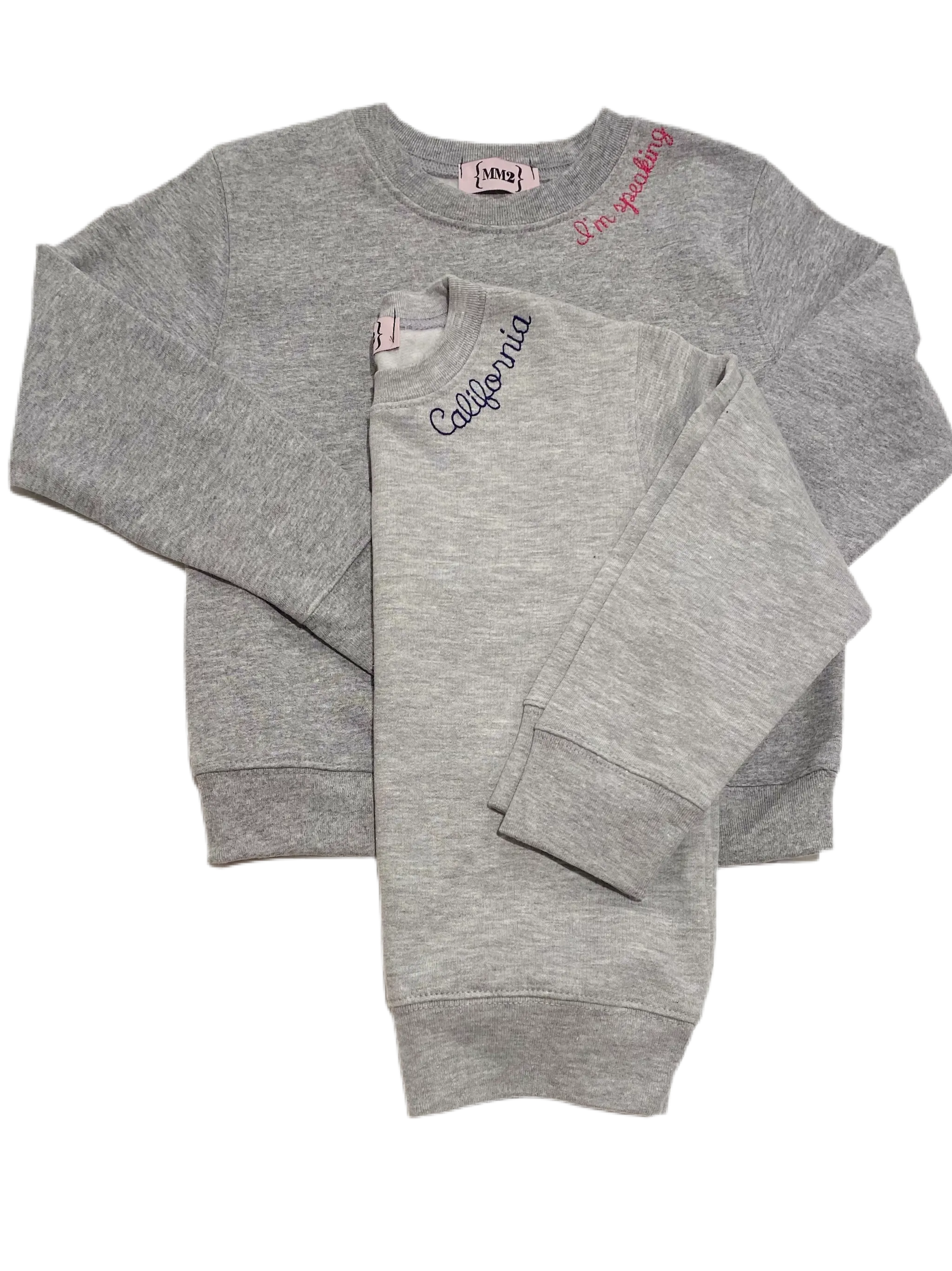 School sweatshirts embroidered sweatshirt-youth sizes unisex