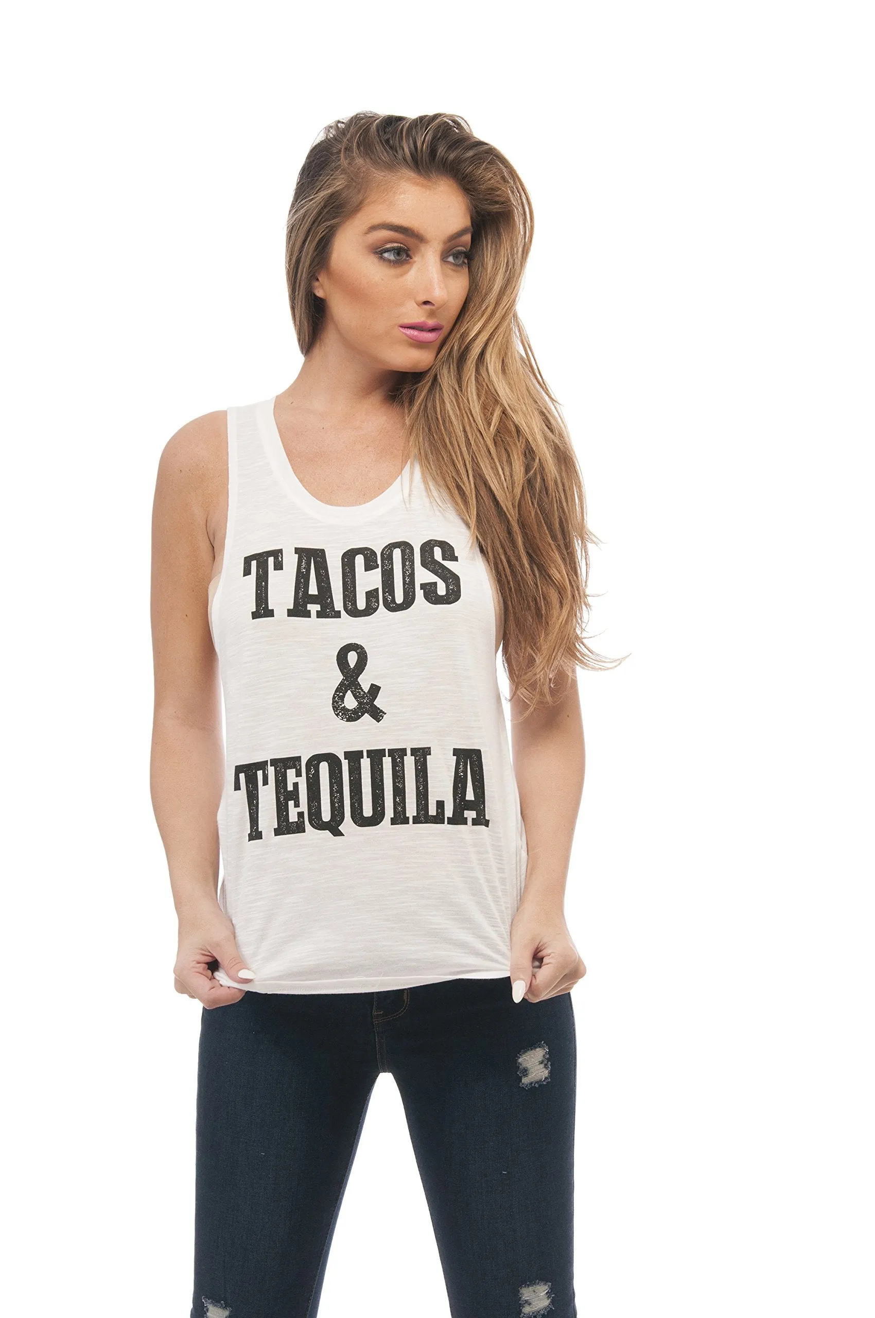 Sleeveless Tank Top Graphic Tees Black Whiskey