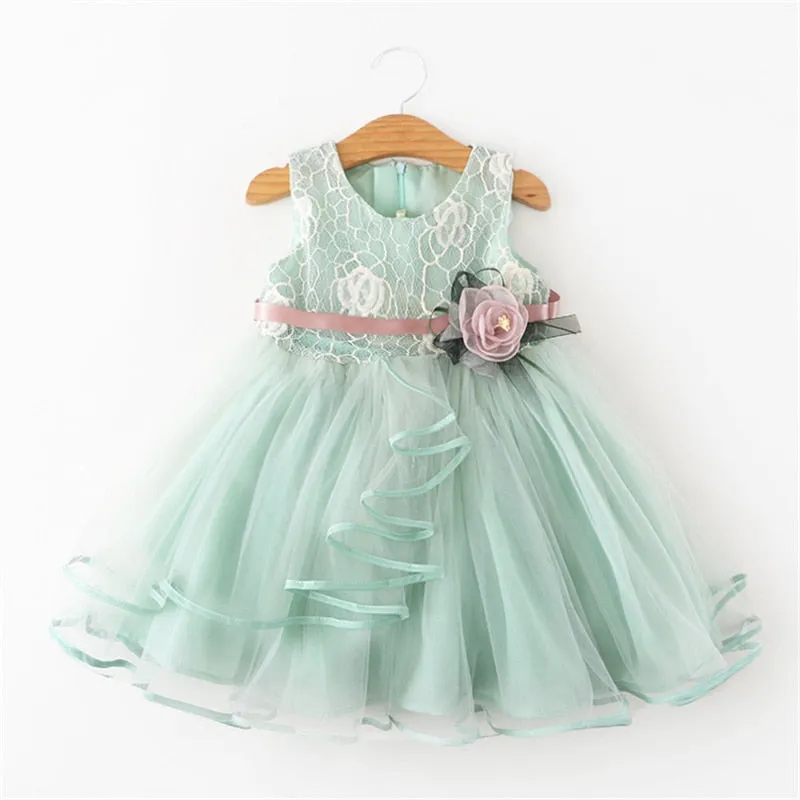 Summer Dresses For Girl 2019 Girls Clothing White Beading Princess Party Dress Elegant Ceremony 4 5 6 Years Teenage Girl Costume