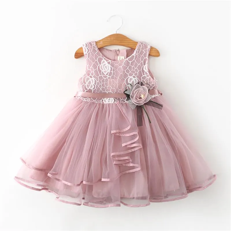 Summer Dresses For Girl 2019 Girls Clothing White Beading Princess Party Dress Elegant Ceremony 4 5 6 Years Teenage Girl Costume