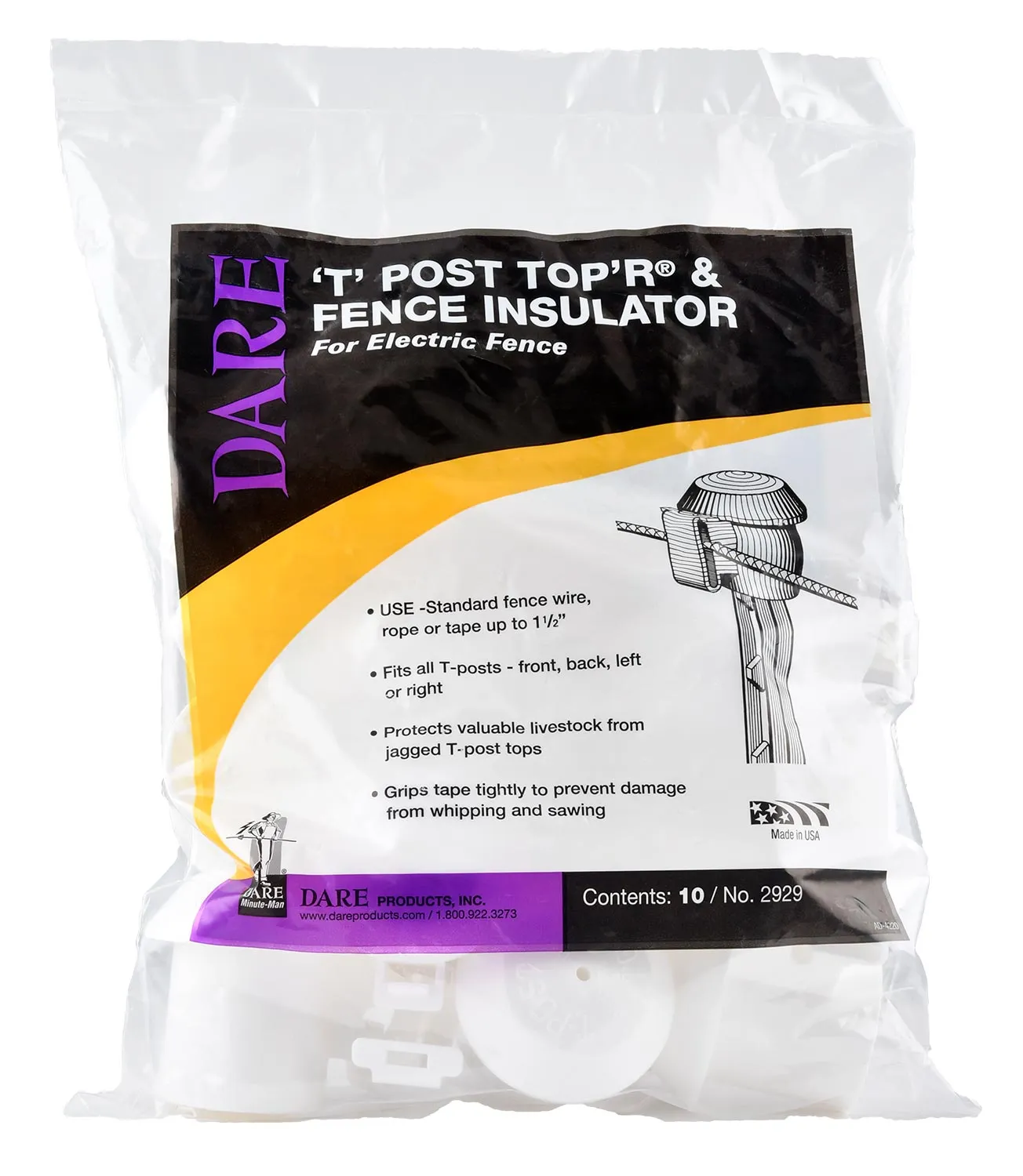 T-Post Top'Rs, 10 ct