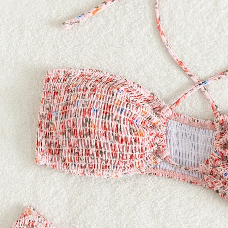 Tropical Vibes Crisscross Bikini Set