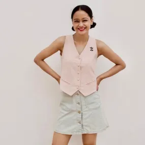 Versatile Waistcoat | Trending | Kala Cotton | Smart Casual | Powder Pink