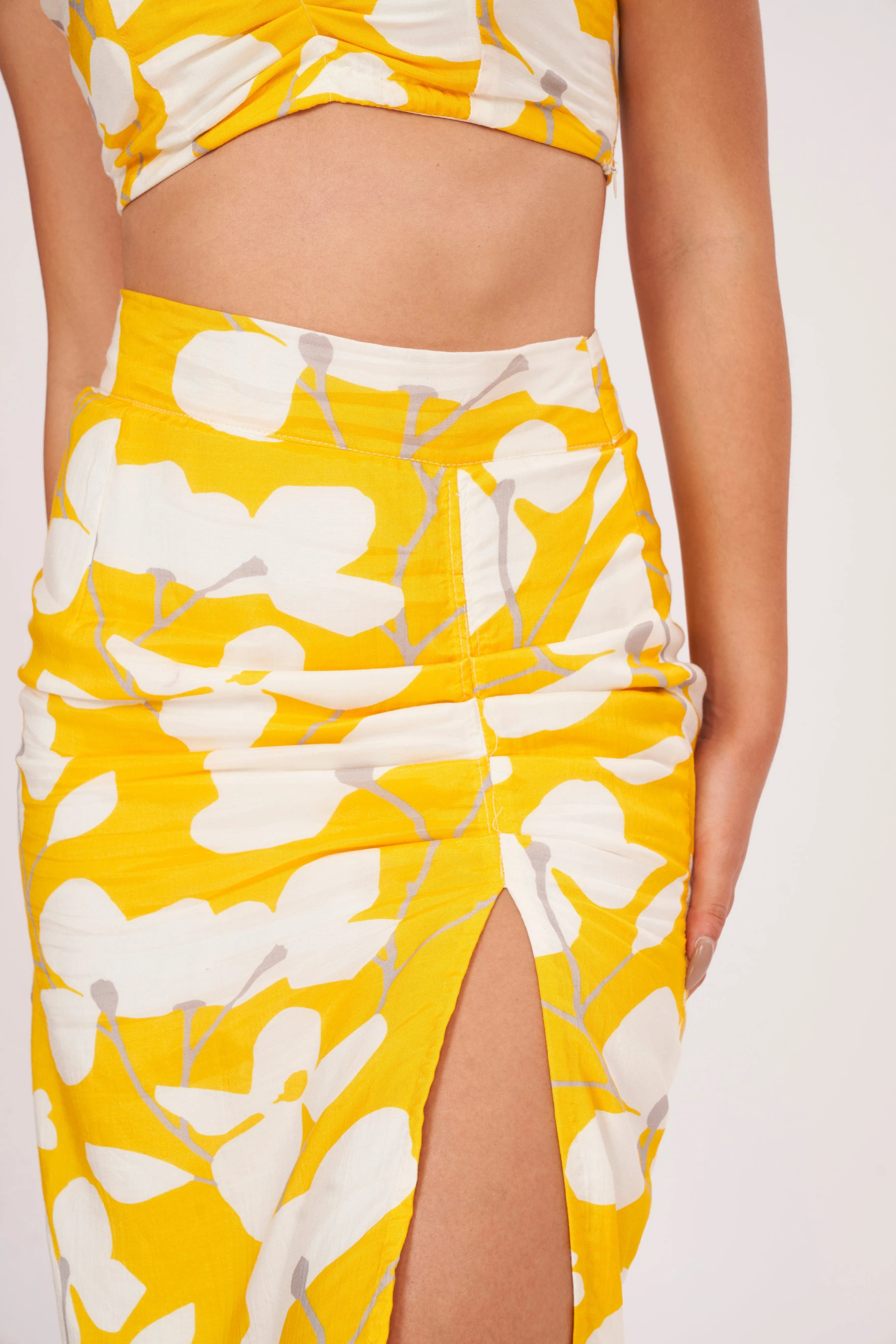 Whimsical floral skirt