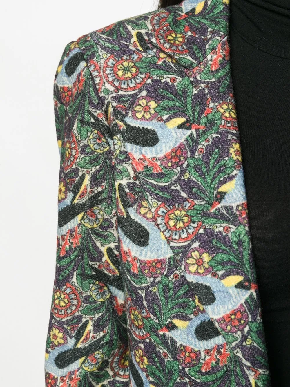 Yohji Yamamoto Floral Print Jacket