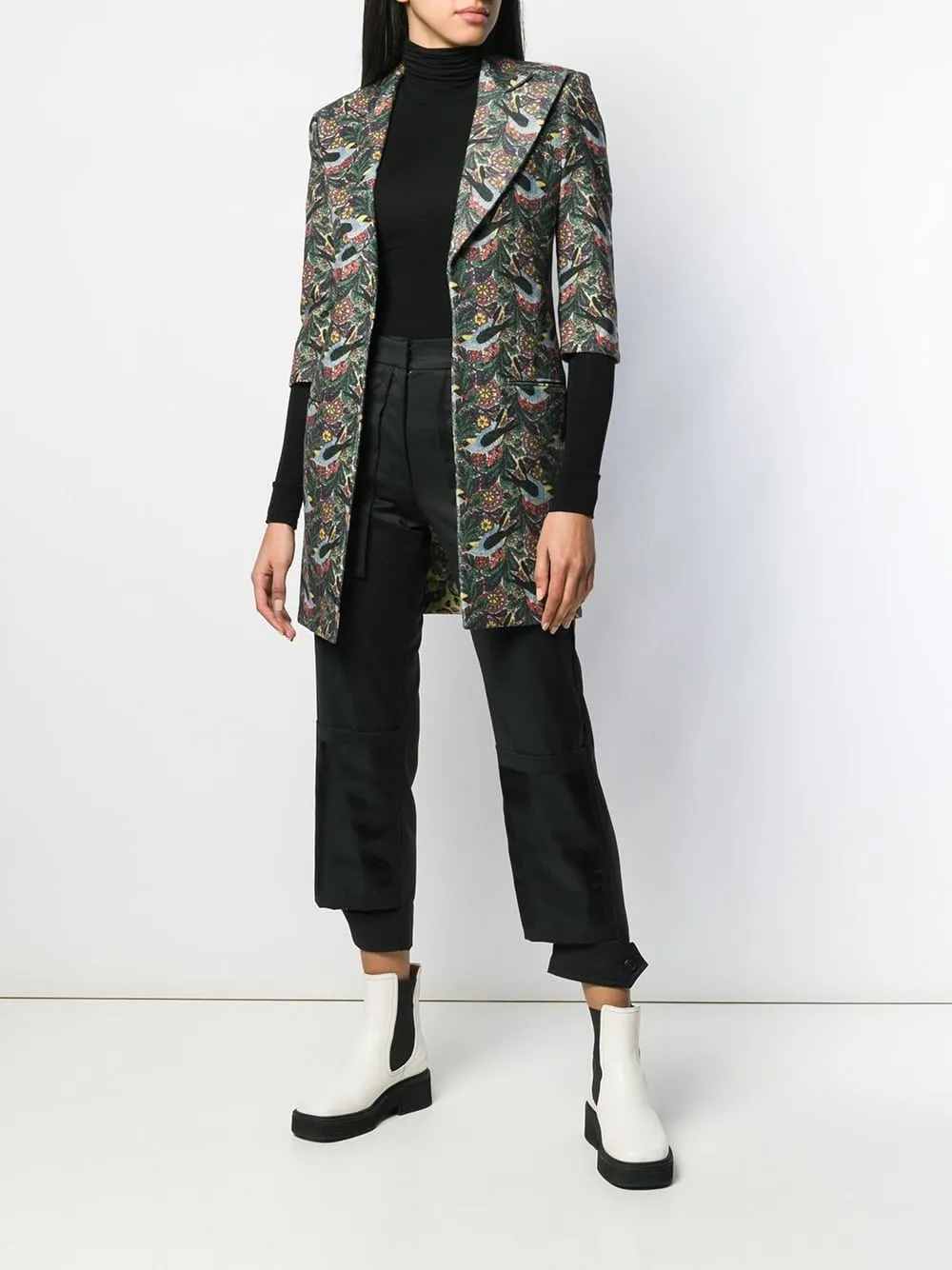Yohji Yamamoto Floral Print Jacket