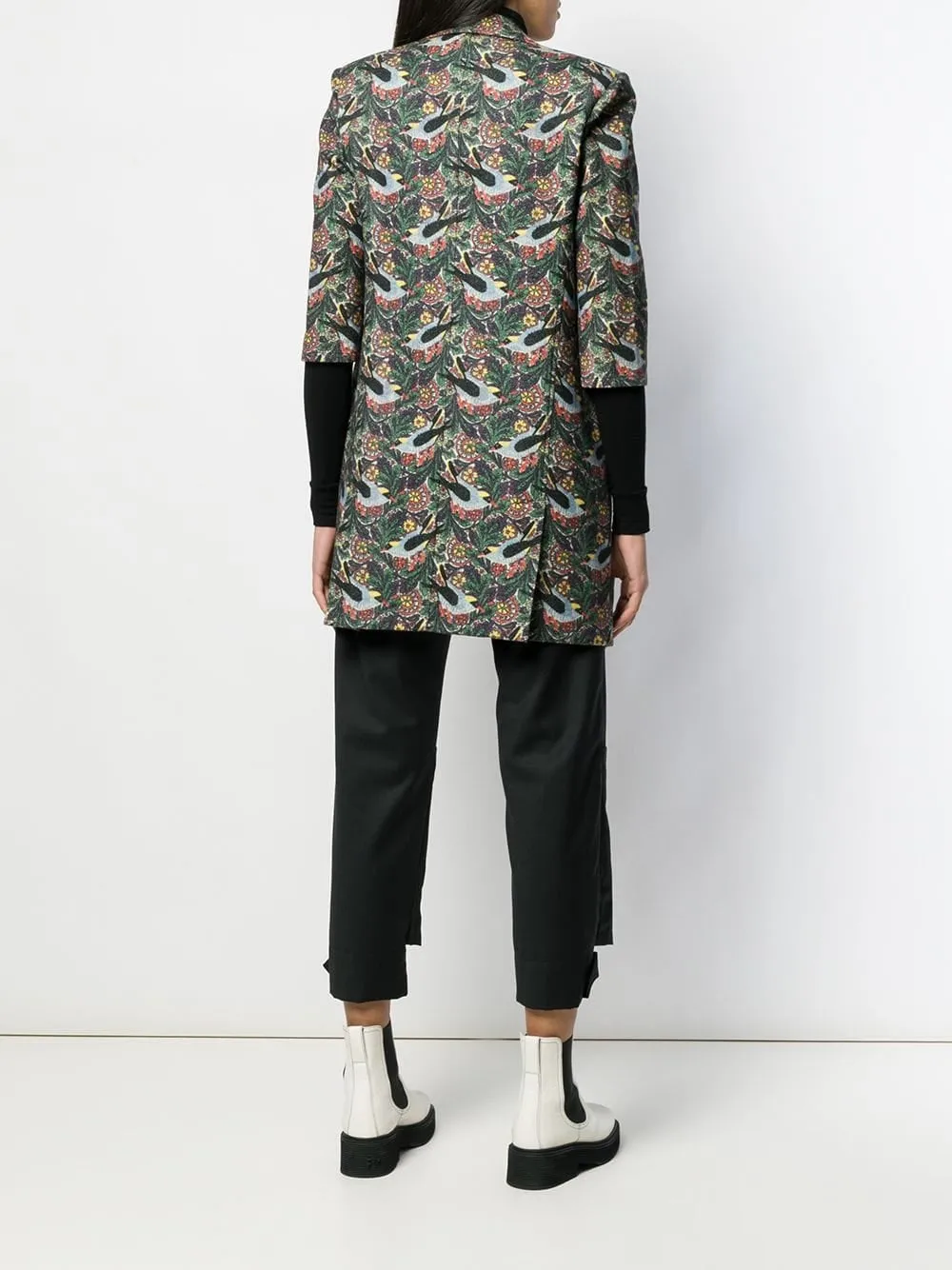 Yohji Yamamoto Floral Print Jacket